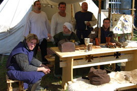 Foto von dem Lagerstand der Kreuzritter